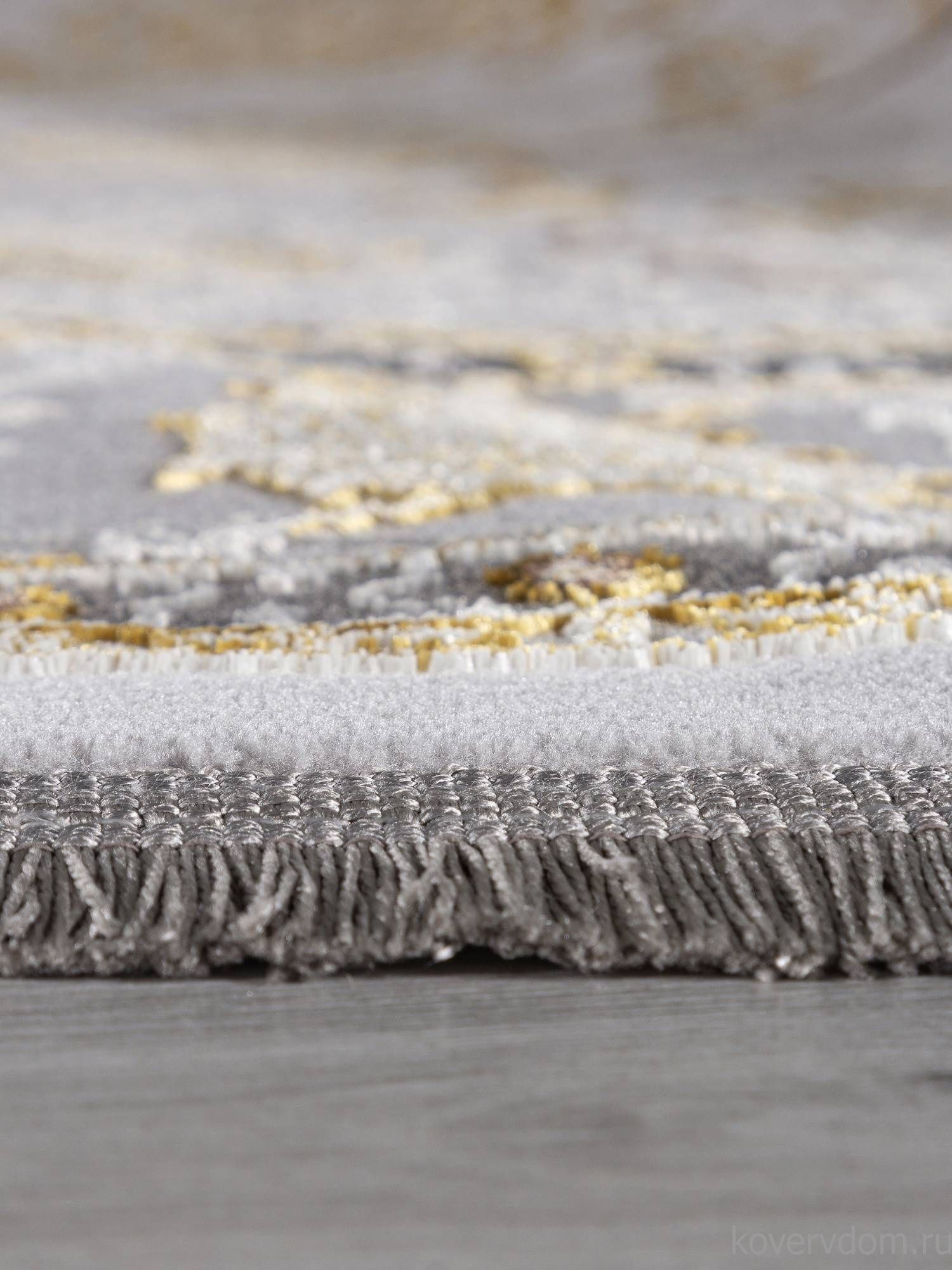 Ковер DELINA A051A LIGHT GREY SHRINK / DARK GREY SHRINK Овал