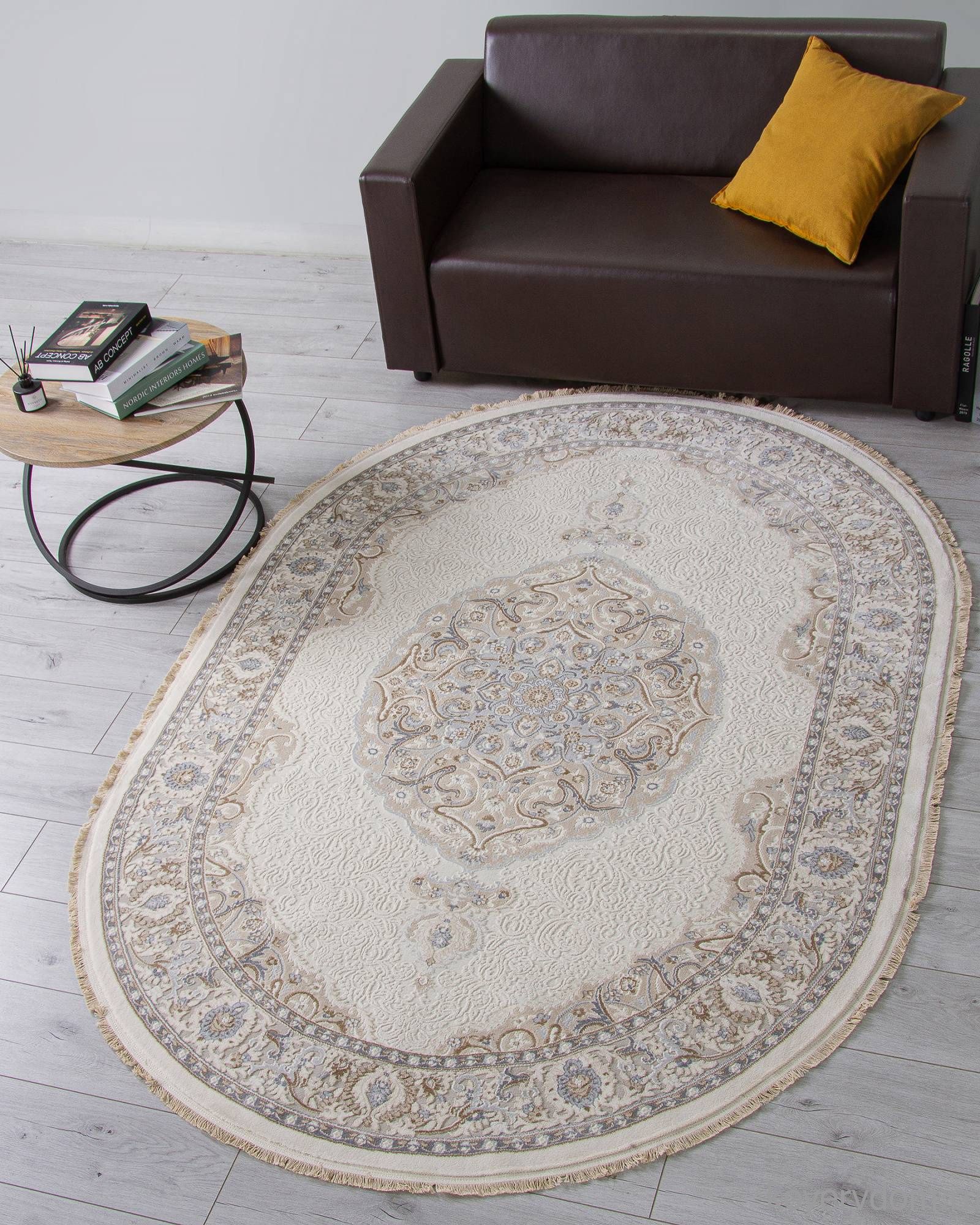 Ковер MELODY 35987Z CREAM / CREAM Овал