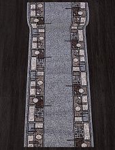 Пушистый ковровая дорожка SIERRA ALBINA 3 BLUE-BROWN 2