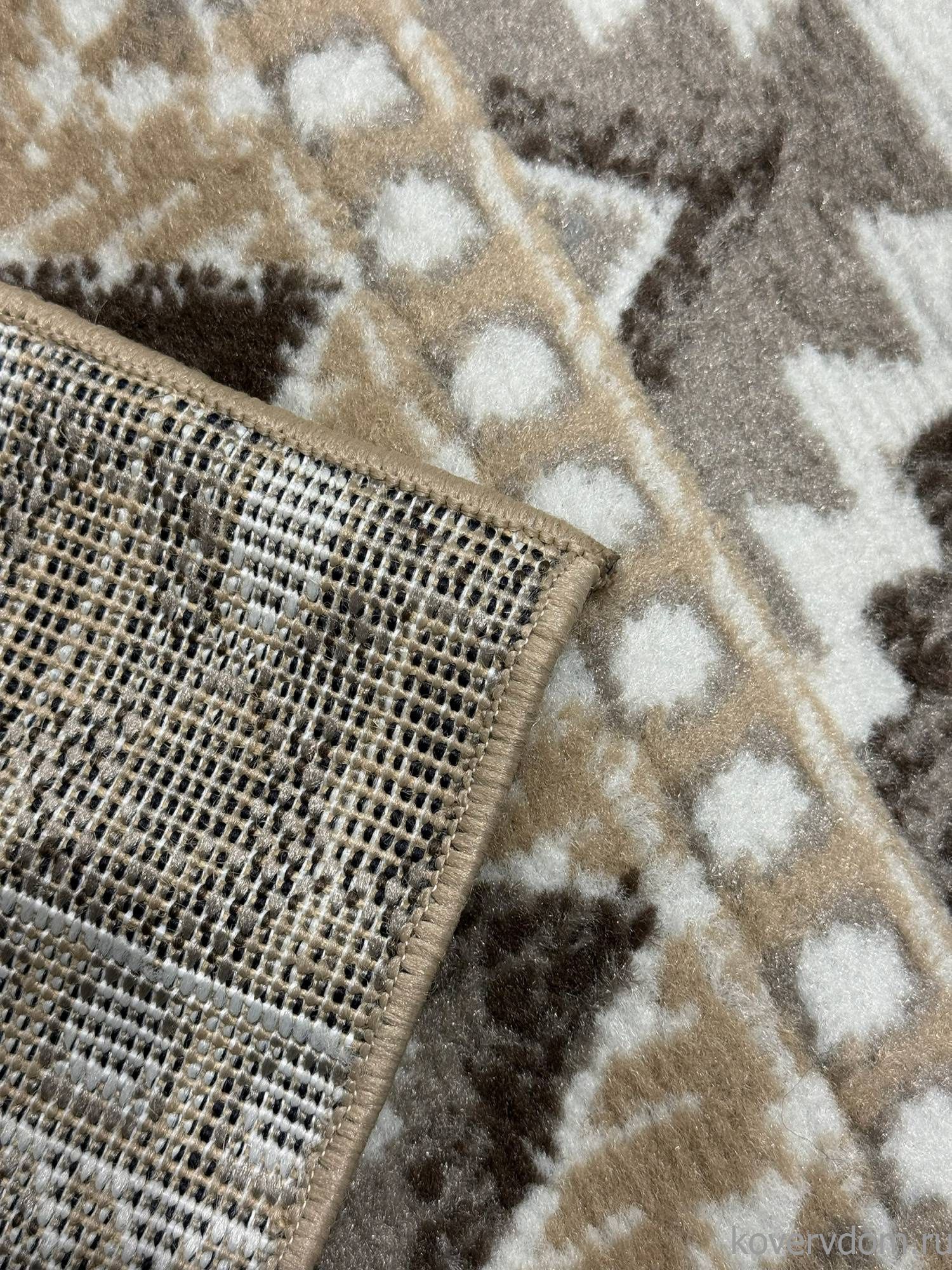 Ковер PRAGA 06050A BROWN / TOZ GRI