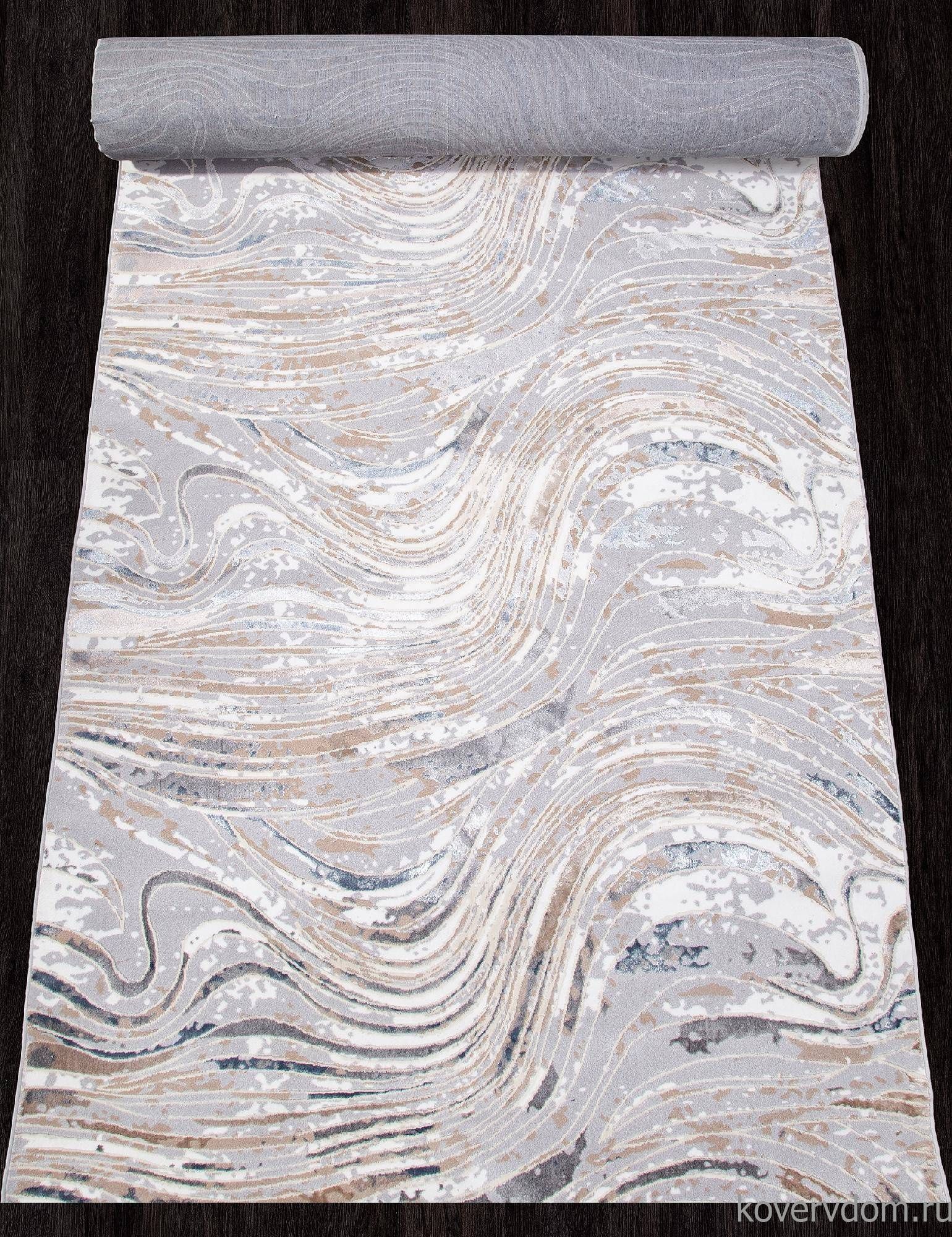 Ковровая Дорожка PERU C070A D.GREY SHIRINK / BLUE FDY