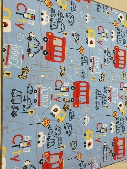 Детский ковер-палас Весёлый Городок синий