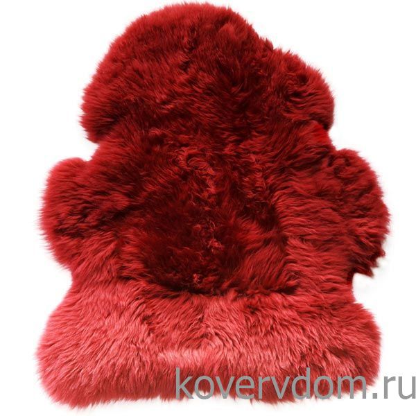 Овчина Новозеландская 1шкурная вишня