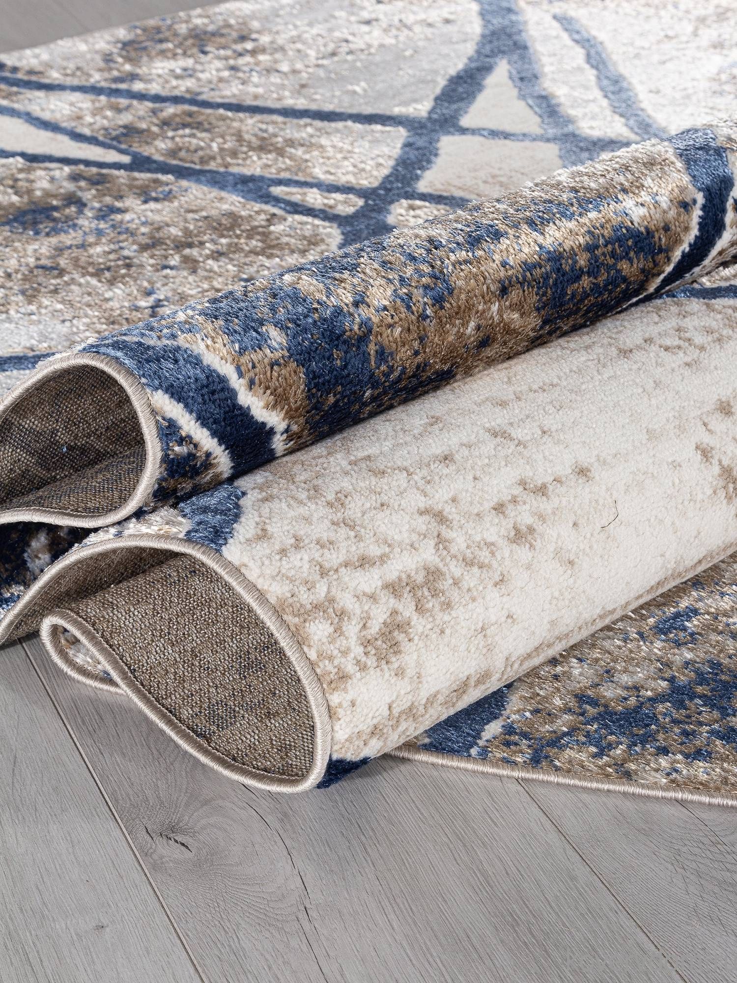 Ковер ANTEP O1702 630 CREAM / BLUE Овал