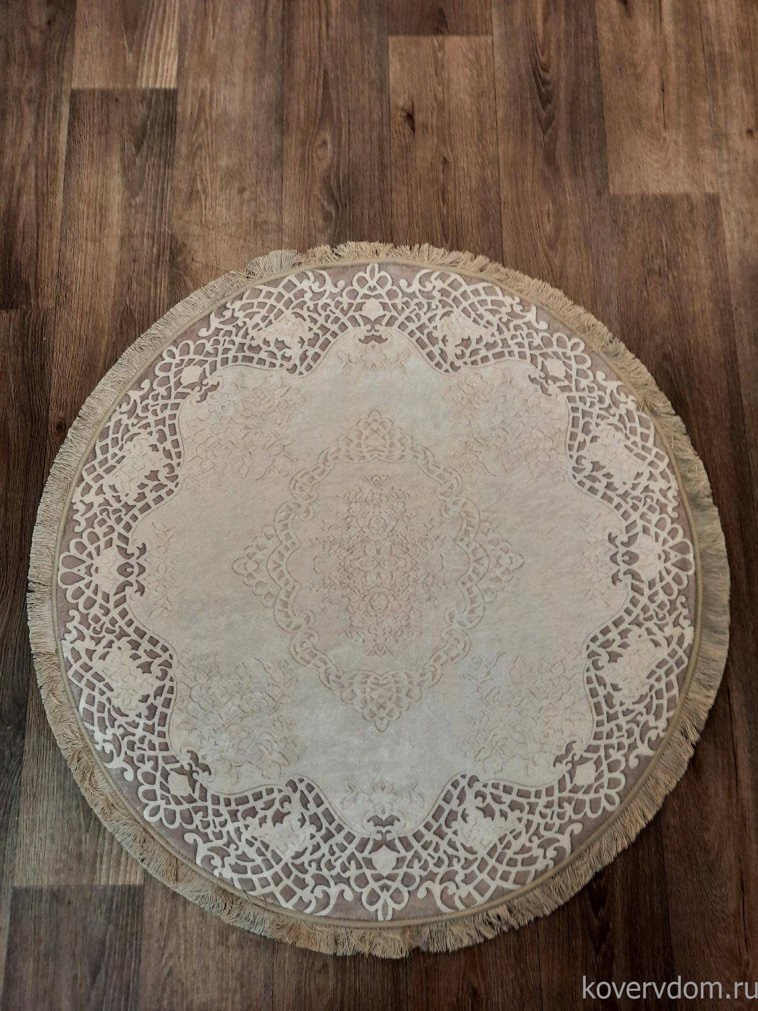 Ковер Decovilla 21003.101 DANTEL Светло-коричневый Круг