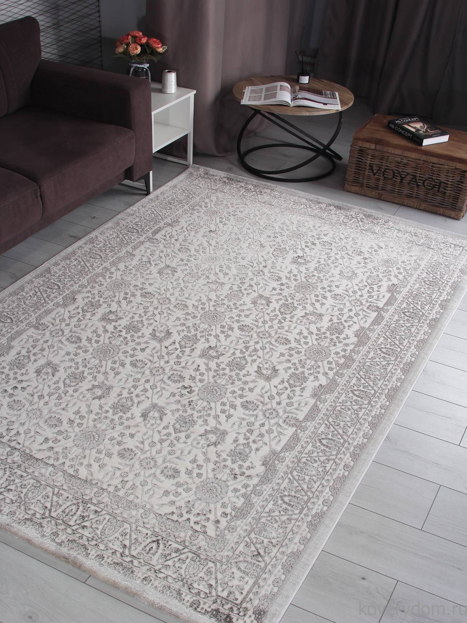 Ковер LILY 5258B S.WHITE / P.CREAM